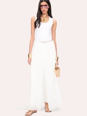 NWT ELIE TAHARI OVERLAY PANT - WHITE  - SIZE 2 - perfect condition!
